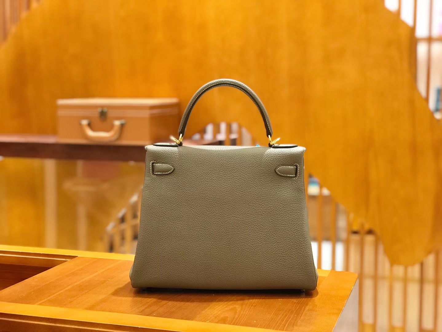 Hermès（爱马仕）Kelly 28cm togo 牛皮 大象灰 金扣 全手工缝制 现货