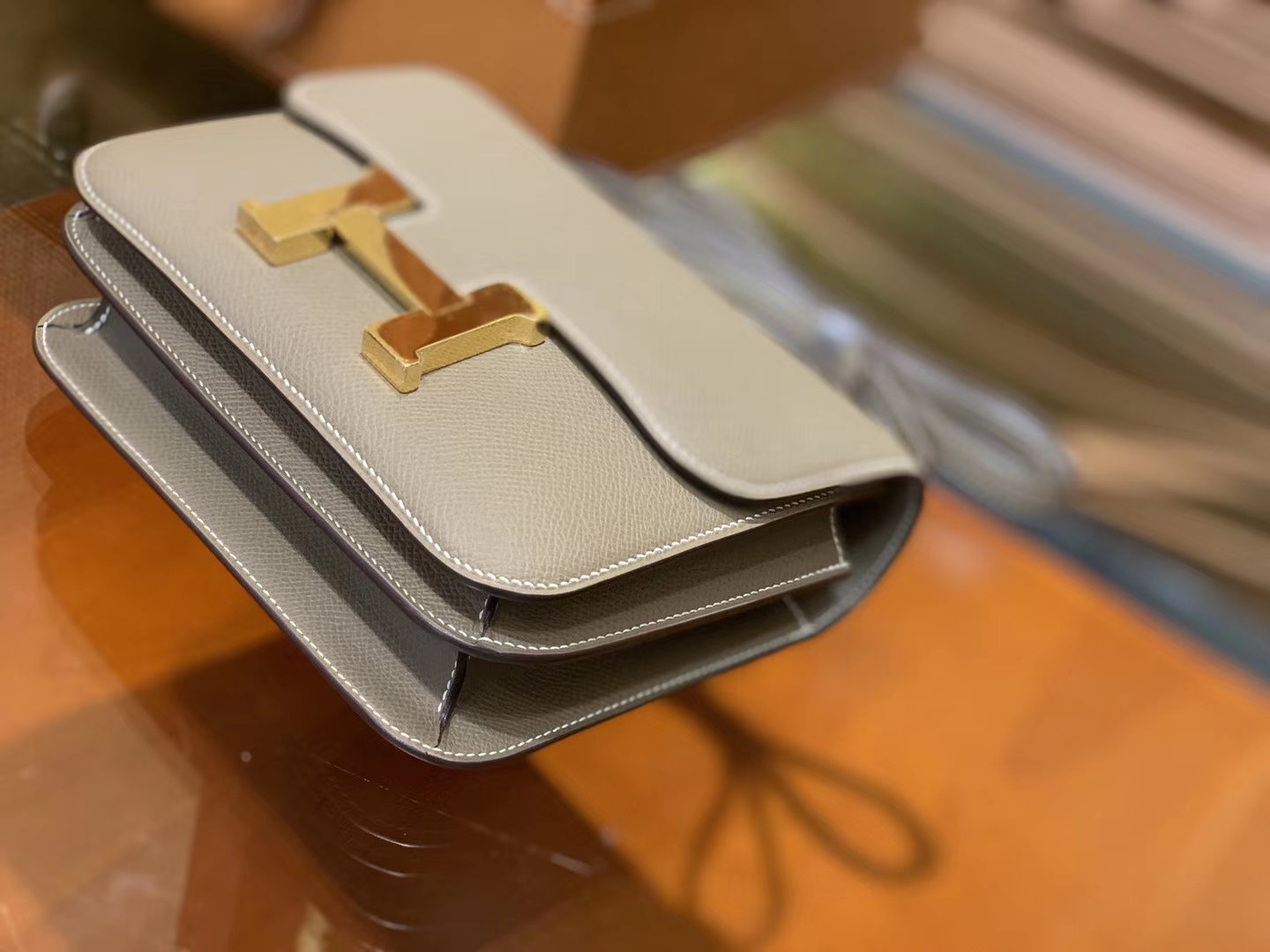 Hermès（爱马仕）Constance 18cm 大象灰 金扣 掌纹牛皮 全手工缝制 现货