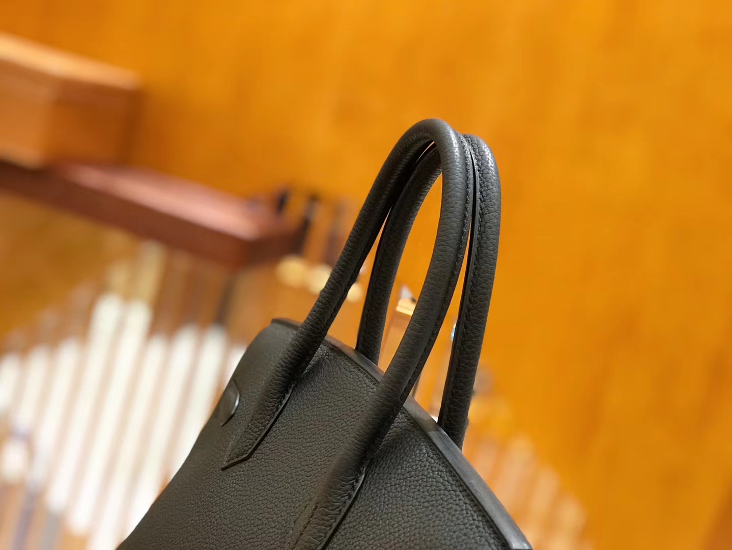 Hermès（爱马仕）Birkin 30cm 经典黑 Togo小牛皮 银扣 原版蜜蜡线 顶级手工缝制
