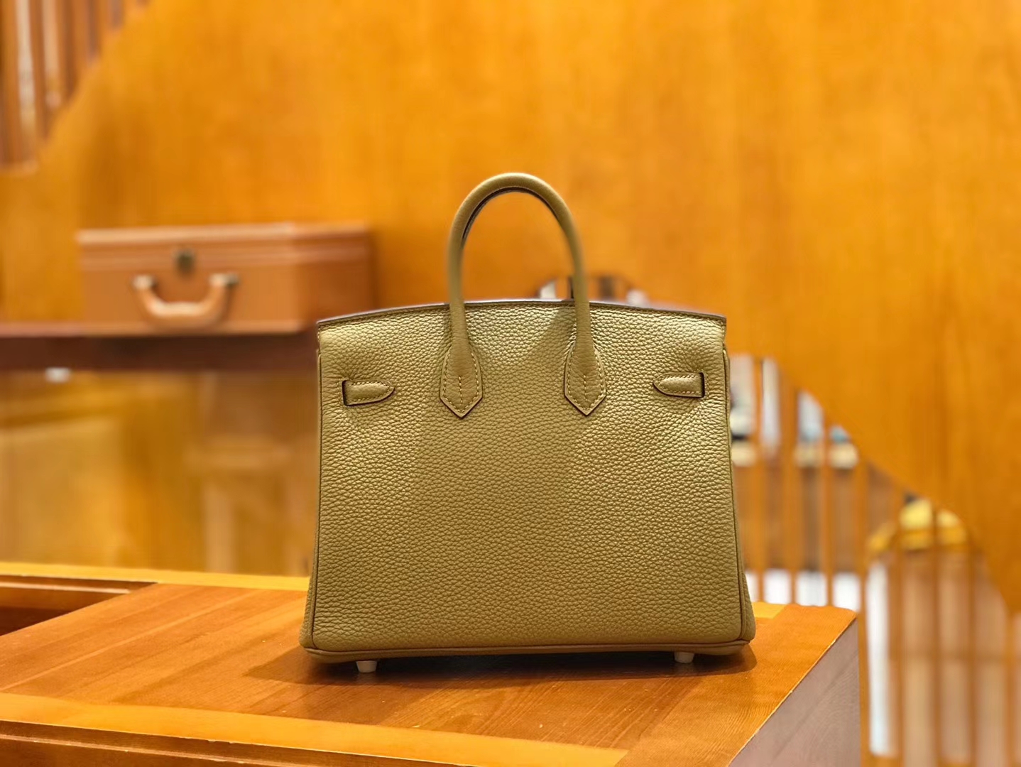Hermès（爱马仕）Birkin 25cm 大地色 Togo小牛皮 金扣 原版蜜蜡线 顶级手工缝制