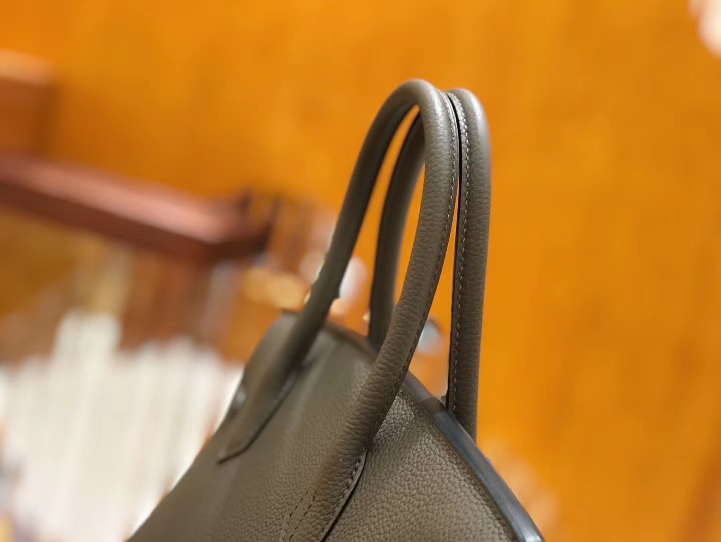 Hermès（爱马仕）Birkin 30cm 锡器灰 Togo小牛皮 银扣 原版蜜蜡线 顶级手工缝制
