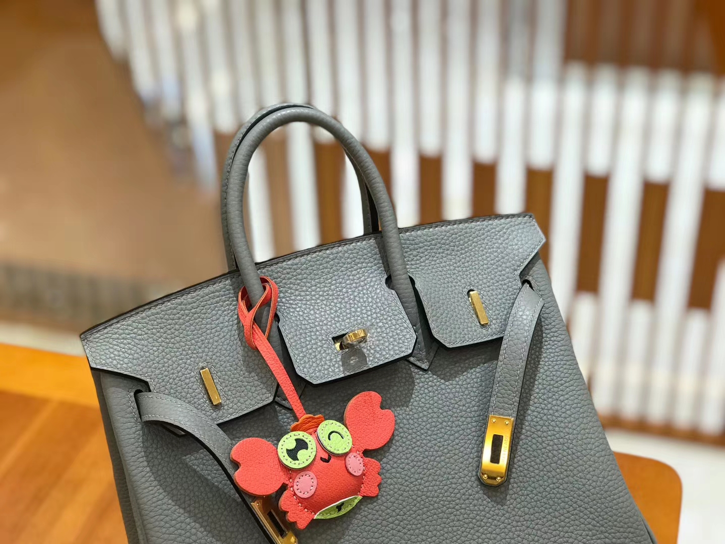 Hermès（爱马仕）Birkin 25cm 海鸥灰 Togo小牛皮 金扣 原版蜜蜡线 顶级手工缝制