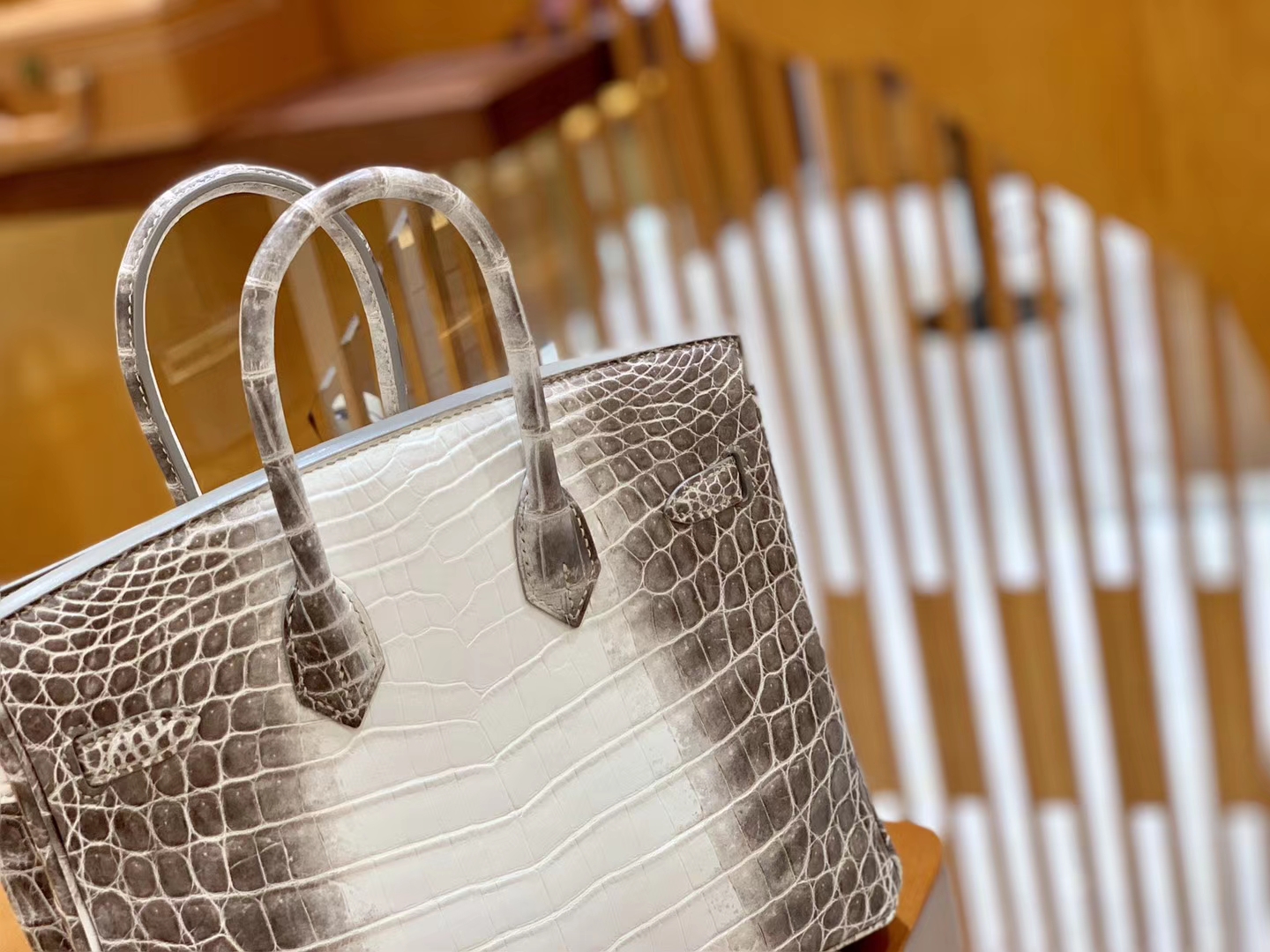 Hermès（爱马仕）Birkin 25cm 喜马拉雅 一级尼罗鳄鱼皮 特级皮 原版蜜蜡线 顶级手工缝制