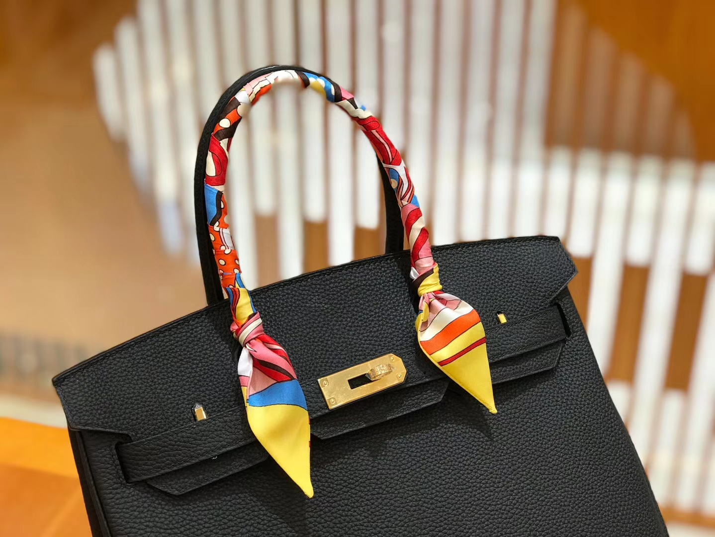 Hermès（爱马仕）Birkin 30cm 经典黑金 Togo小牛皮 颈纹 金扣 原版蜜蜡线 顶级手工缝制