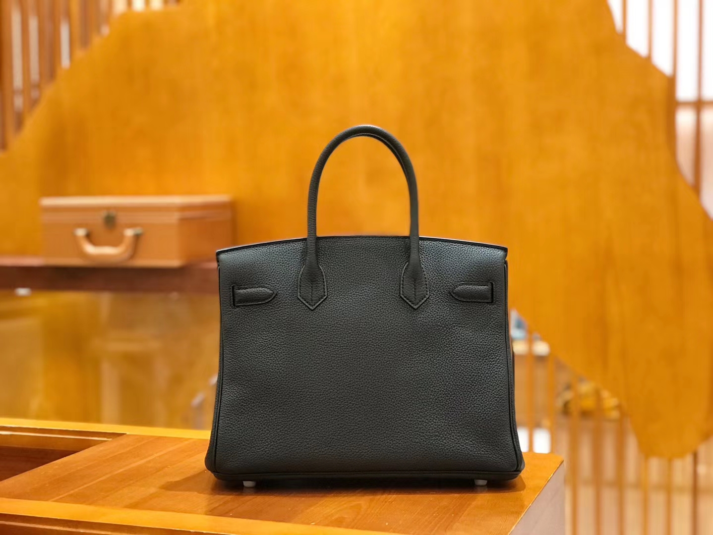 Hermès（爱马仕）Birkin 30cm 经典黑 Togo小牛皮 银扣 原版蜜蜡线 顶级手工缝制