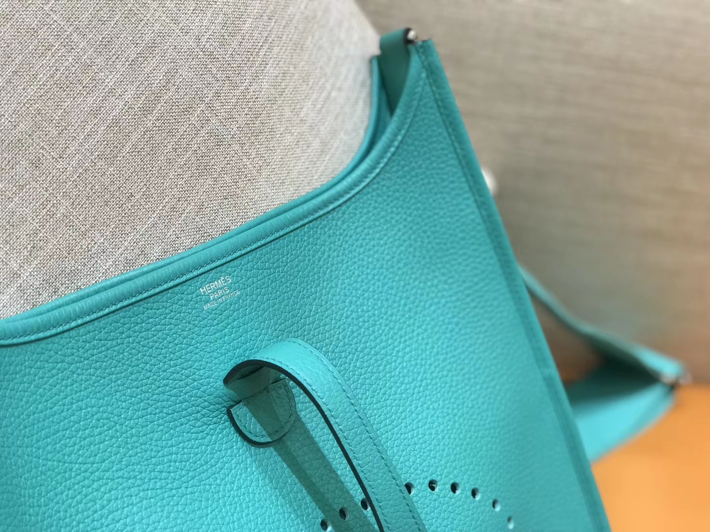Hermès（爱马仕）伊芙琳 29cm 维罗纳绿 TC大牛皮 银扣 原版蜜蜡线 顶级手工 现货