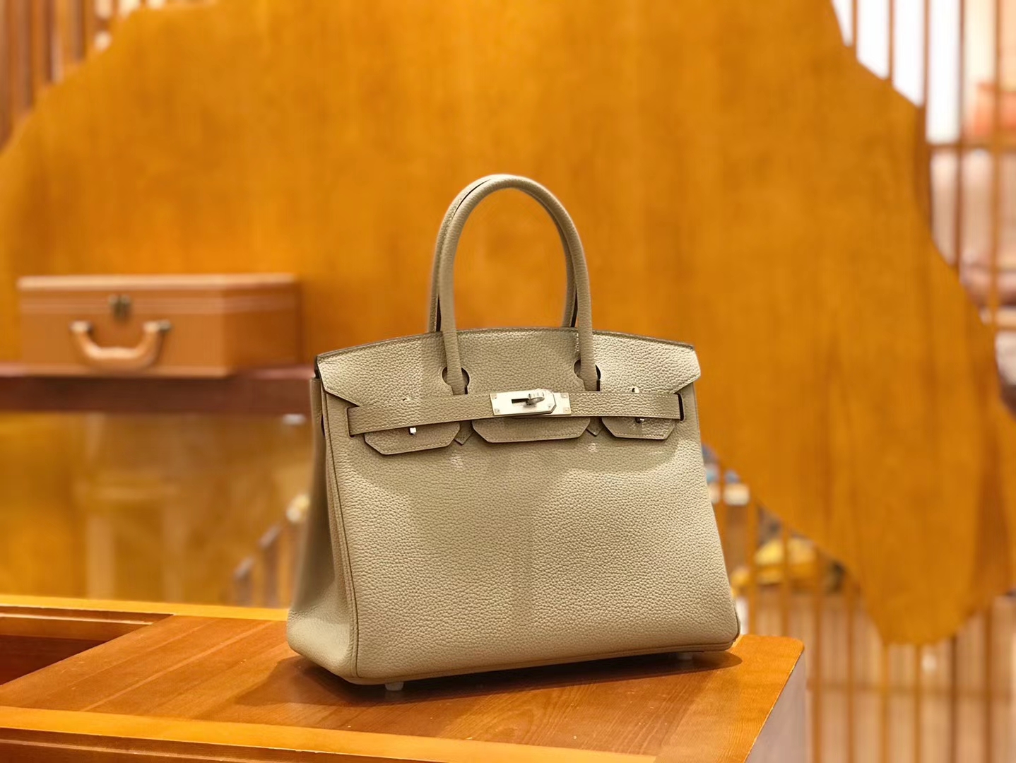Hermès（爱马仕）Birkin 30cm 斑鸠灰 Togo小牛皮 银扣 原版蜜蜡线 顶级手工缝制