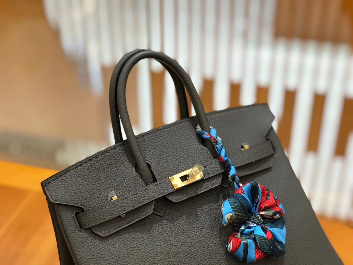 Hermès（爱马仕）Birkin 25cm 锡器灰 Togo小牛皮 金扣 原版蜜蜡线 顶级手工缝制