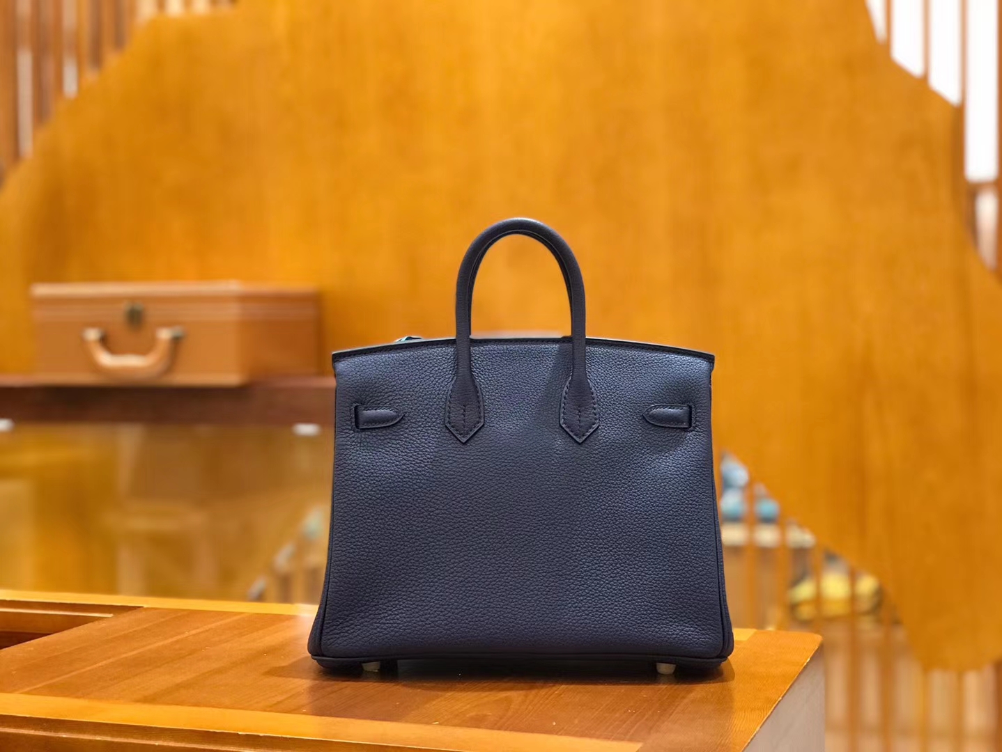 Hermès（爱马仕）Birkin 25cm 鸢尾兰 Togo小牛皮 金扣 原版蜜蜡线 顶级手工缝制