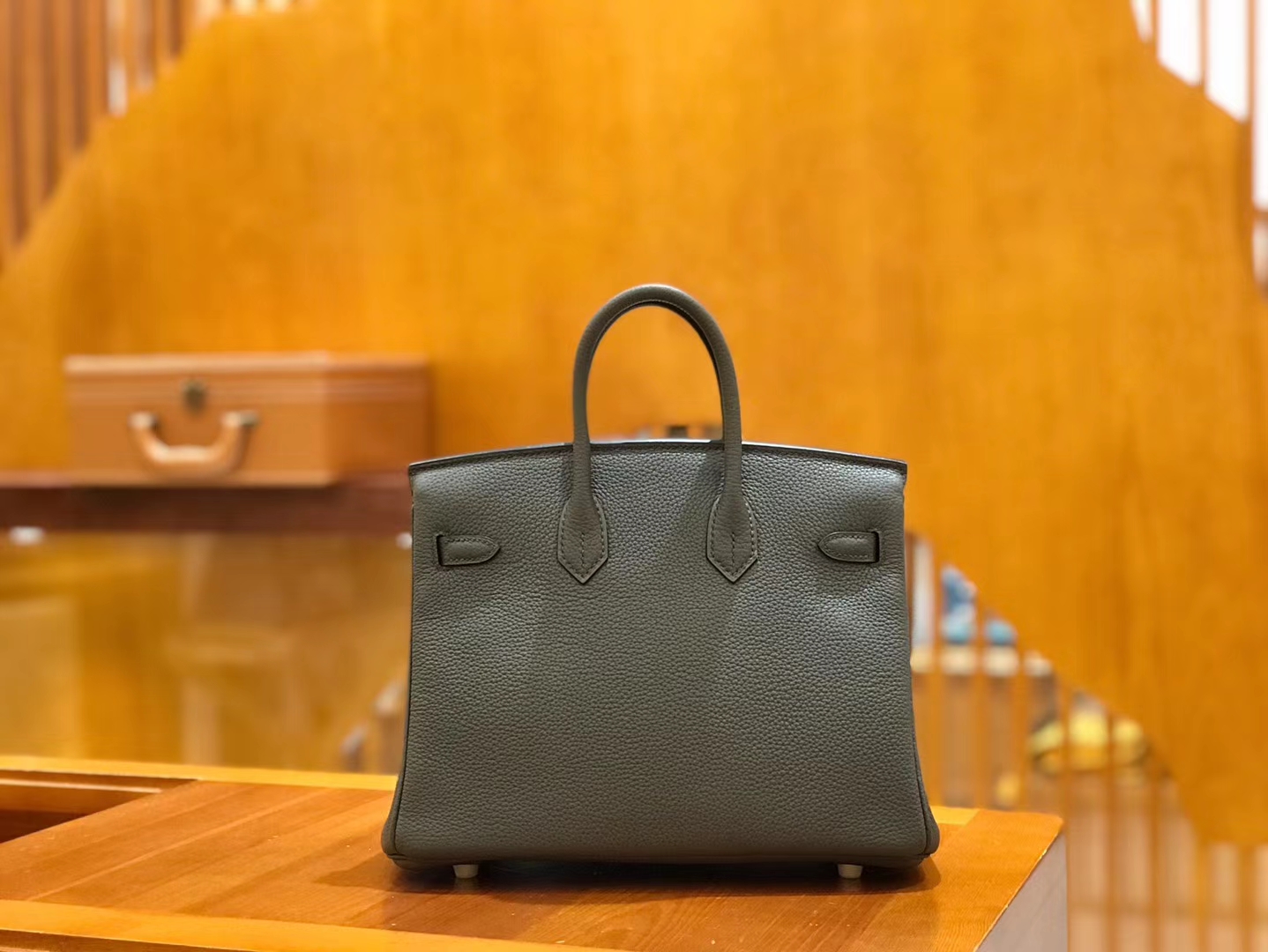 Hermès（爱马仕）Birkin 25cm 锡器灰 Togo小牛皮 金扣 原版蜜蜡线 顶级手工缝制
