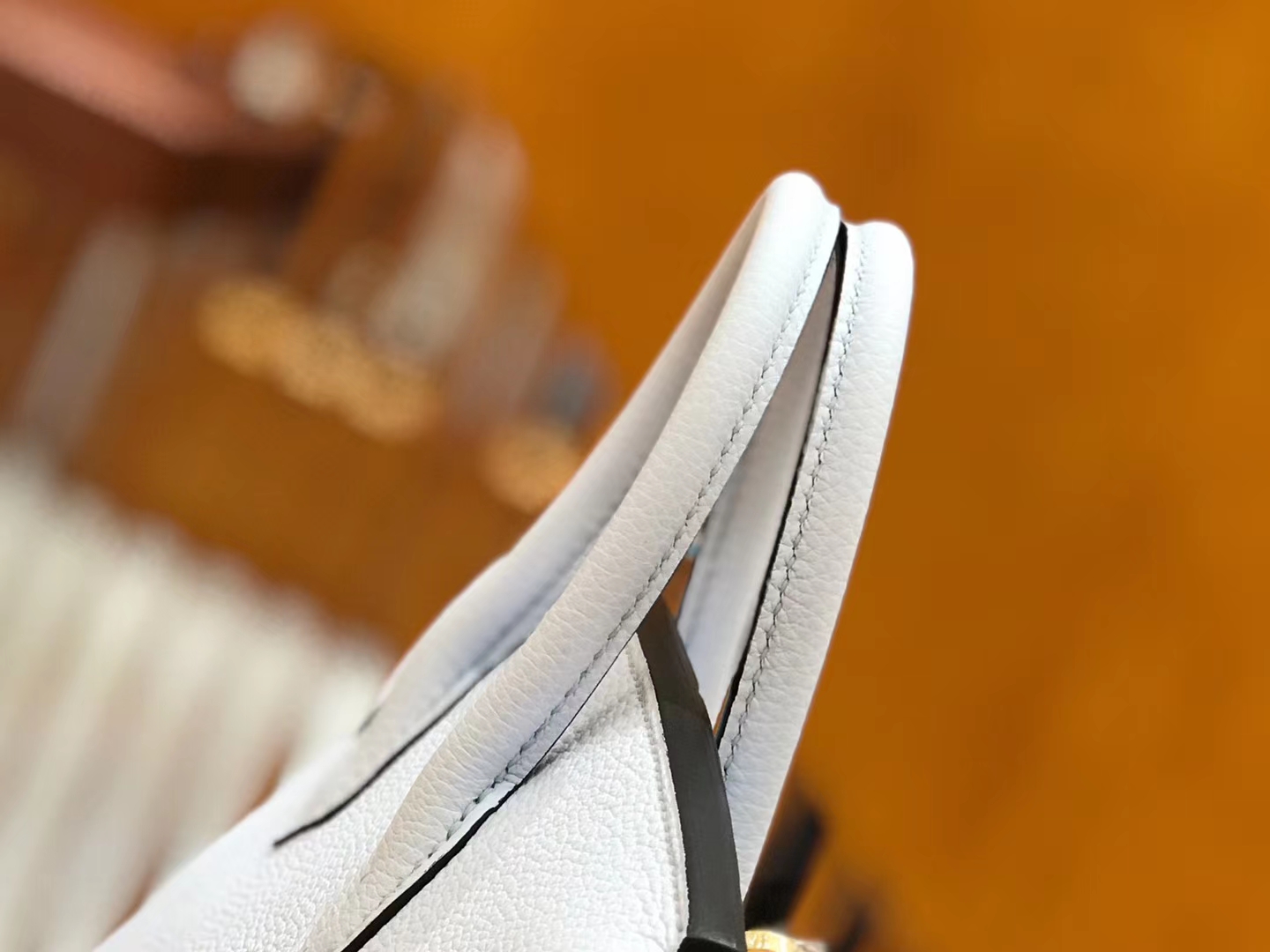 Hermès（爱马仕）Birkin 25cm 雾蓝 Togo小牛皮 金扣 原版蜜蜡线 顶级手工缝制