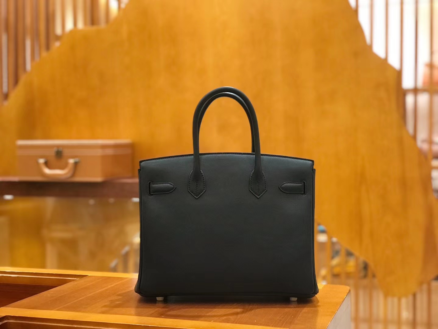 Hermès（爱马仕）Birkin 30cm 经典黑 Swift 牛皮 金扣 原版蜜蜡线 顶级手工缝制