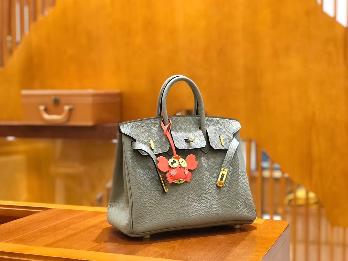 Hermès（爱马仕）Birkin 25cm 海鸥灰 Togo小牛皮 金扣 原版蜜蜡线 顶级手工缝制