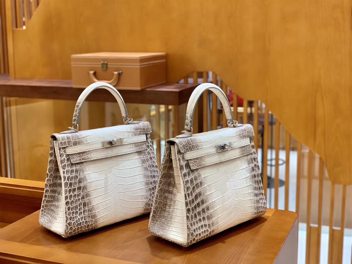 Hermès（爱马仕）Kelly 25cm 喜马拉雅 一级尼罗鳄鱼皮 特级皮 原版蜜蜡线 顶级手工缝制