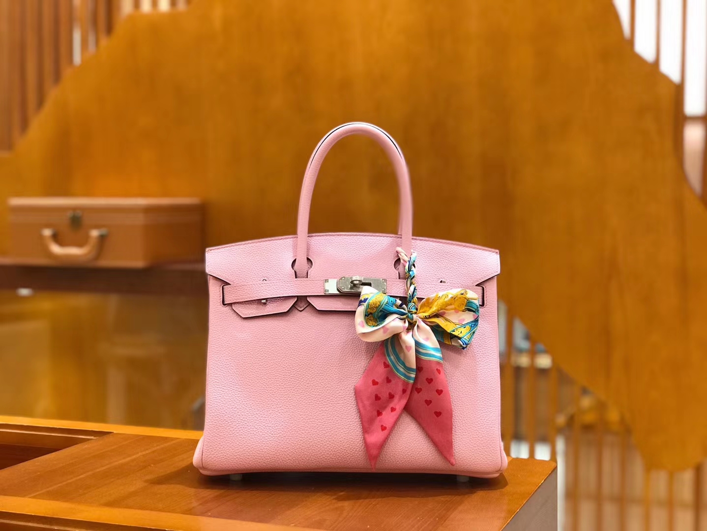 Hermès（爱马仕）Birkin 30cm 锦葵紫 Togo小牛皮 银扣 原版蜜蜡线 顶级手工缝制