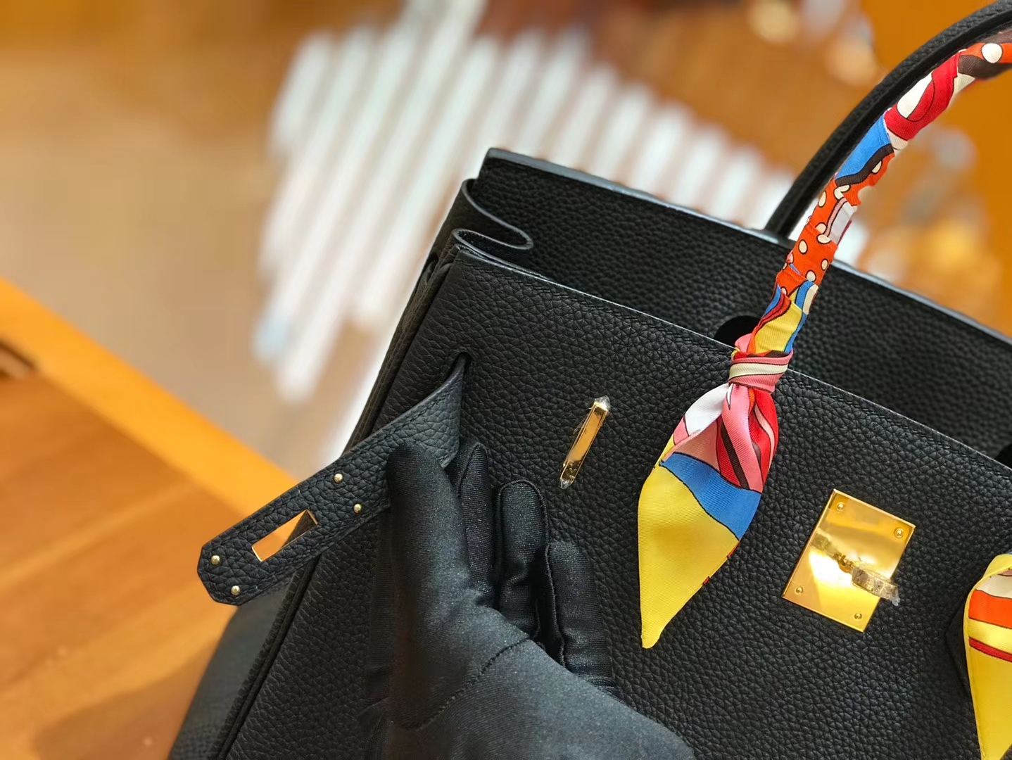 Hermès（爱马仕）Birkin 30cm 经典黑金 Togo小牛皮 颈纹 金扣 原版蜜蜡线 顶级手工缝制