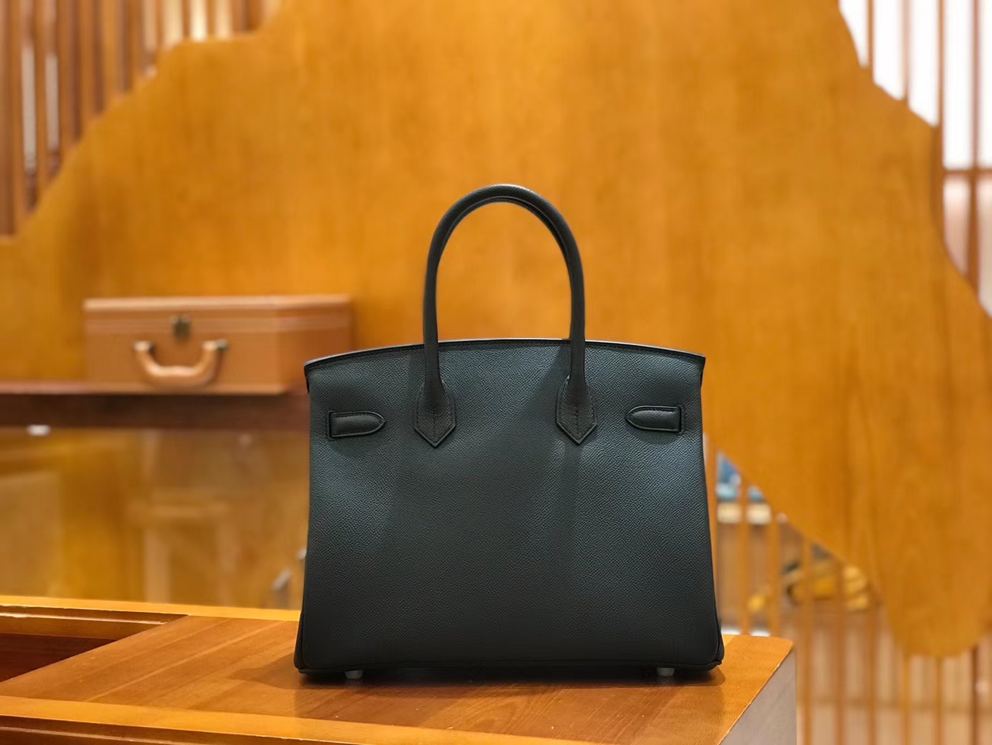 Hermès（爱马仕）Birkin 30cm 经典黑 Epsom掌纹小牛皮 银扣 原版蜜蜡线 顶级手工缝制