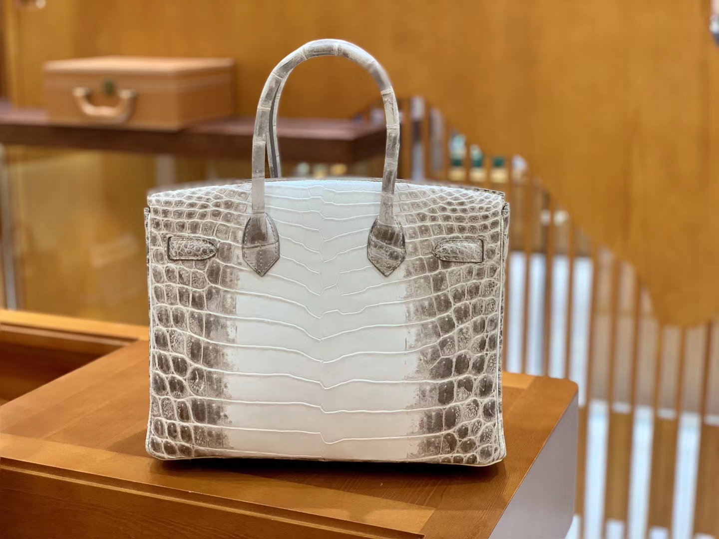 Hermès（爱马仕）Birkin 30cm 喜马拉雅 一级尼罗鳄鱼皮 银扣 原版蜜蜡线 顶级手工缝制