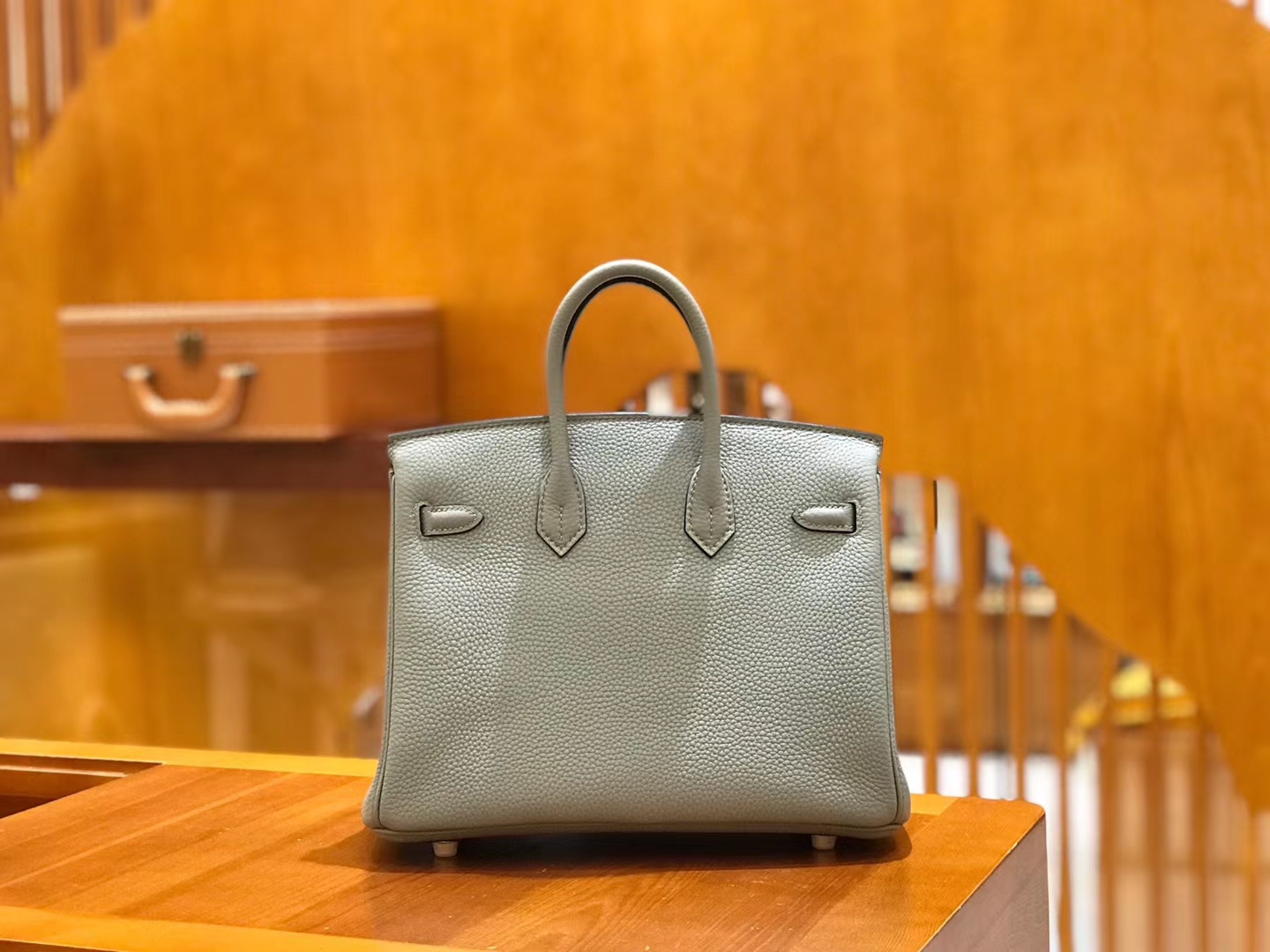 Hermès（爱马仕）Birkin 25cm 海鸥灰 Togo小牛皮 金扣 原版蜜蜡线 顶级手工缝制