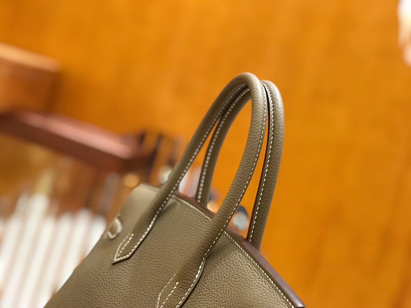 Hermès（爱马仕）Birkin 30cm 大象灰 Togo小牛皮 金扣 原版蜜蜡线 顶级手工缝制