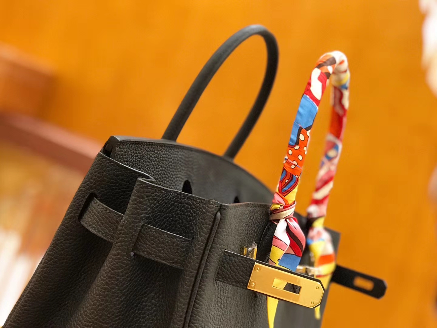 Hermès（爱马仕）Birkin 30cm 经典黑金 Togo小牛皮 颈纹 金扣 原版蜜蜡线 顶级手工缝制