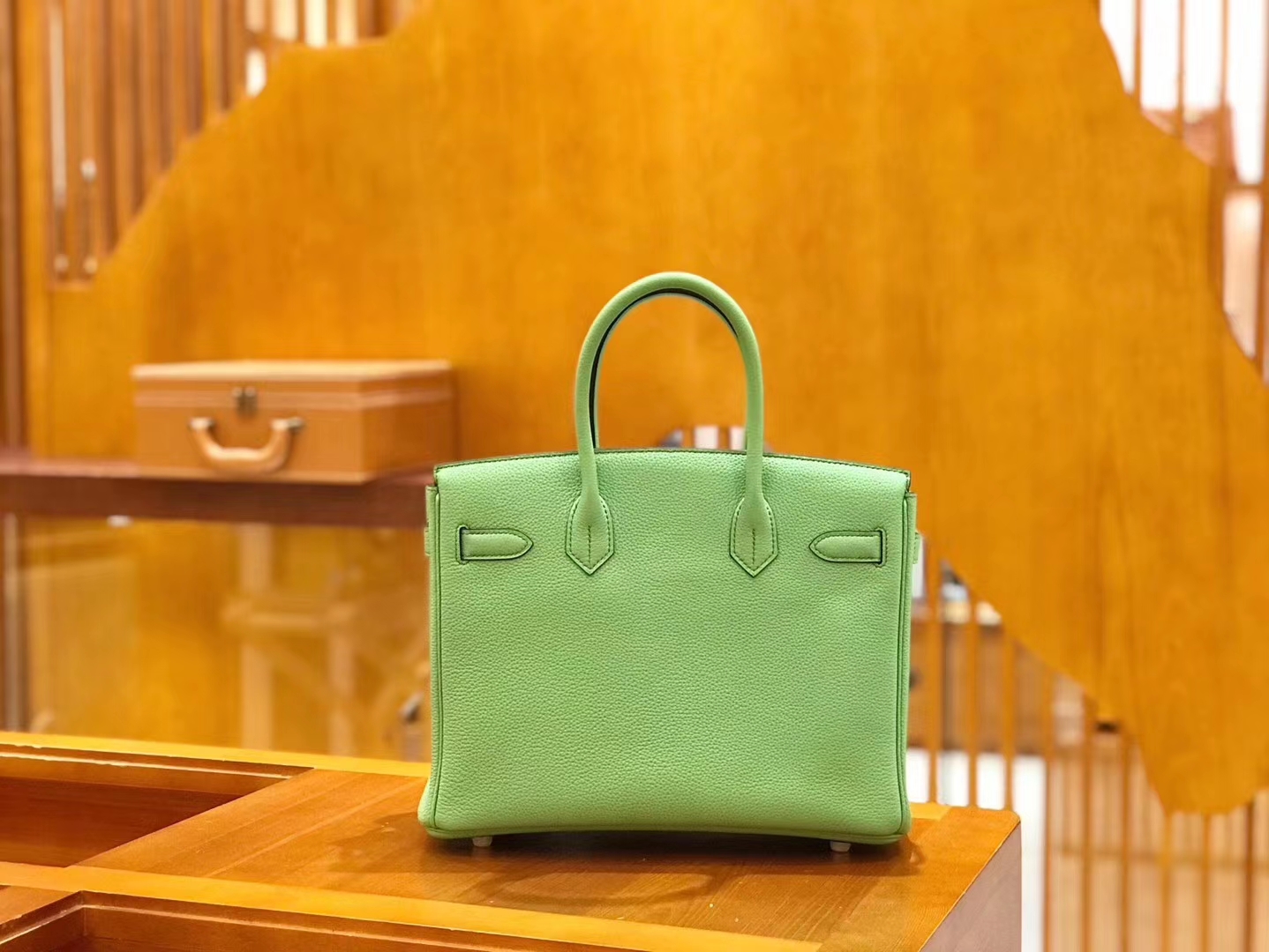 Hermès（爱马仕）Birkin 30cm 牛油果绿 Togo小牛皮 金扣 原版蜜蜡线 顶级手工缝制