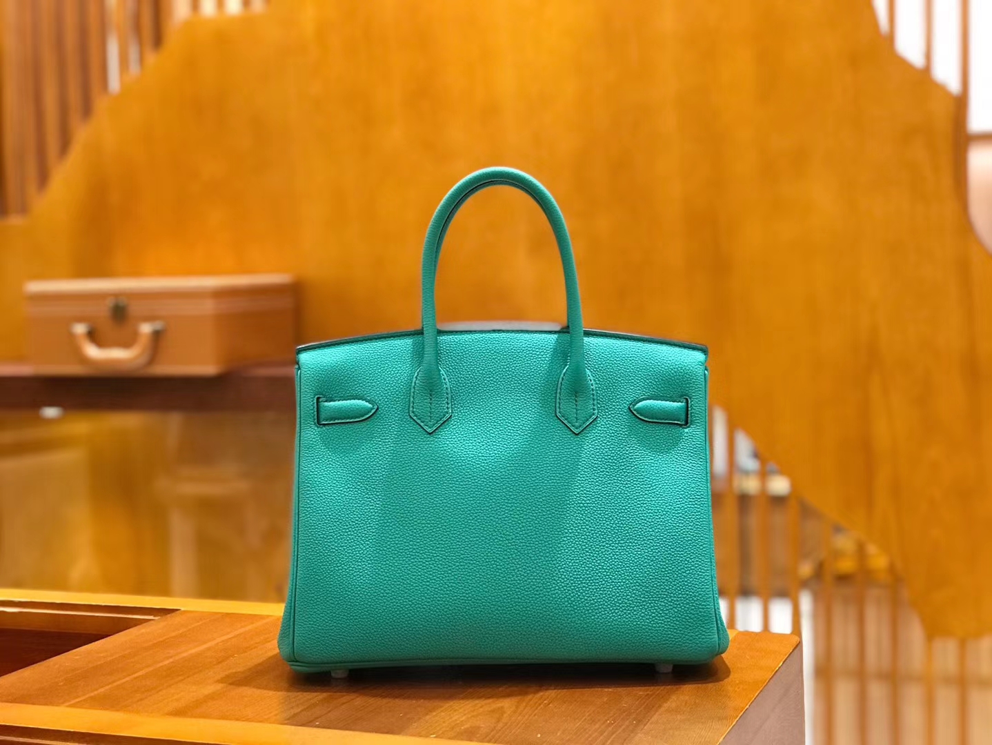 Hermès（爱马仕）Birkin 30cm 维罗纳绿 Togo小牛皮 银扣 原版蜜蜡线 顶级手工缝制