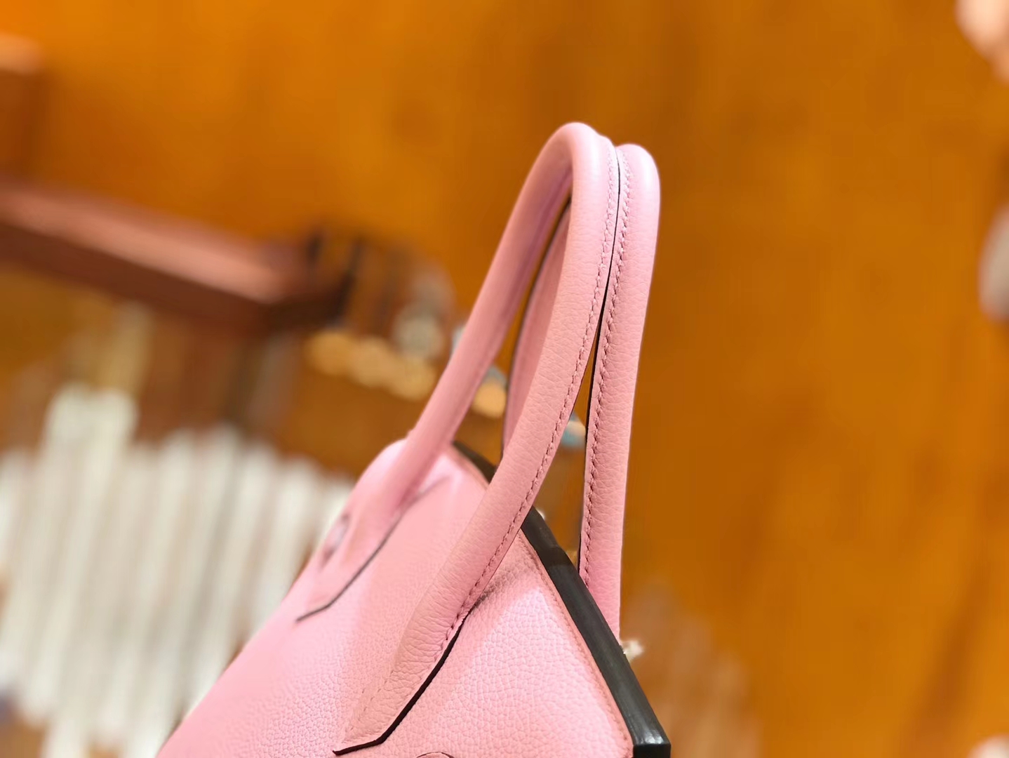 Hermès（爱马仕）Birkin 30cm 锦葵紫 Togo小牛皮 银扣 原版蜜蜡线 顶级手工缝制