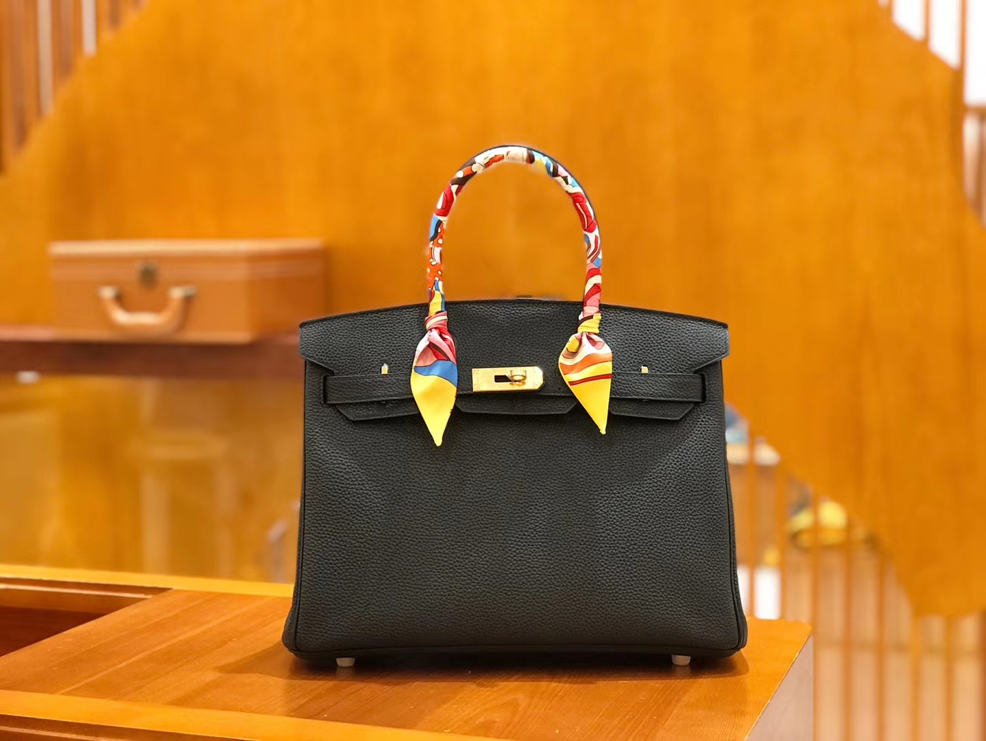 Hermès（爱马仕）Birkin 30cm 经典黑金 Togo小牛皮 颈纹 金扣 原版蜜蜡线 顶级手工缝制