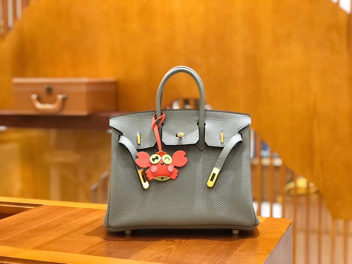 Hermès（爱马仕）Birkin 25cm 海鸥灰 Togo小牛皮 金扣 原版蜜蜡线 顶级手工缝制