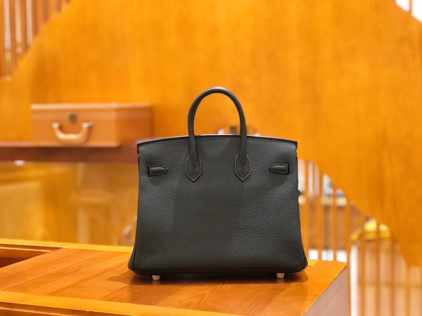Hermès（爱马仕）Birkin 25cm 经典黑 Togo小牛皮 金扣 原版蜜蜡线 顶级手工缝制