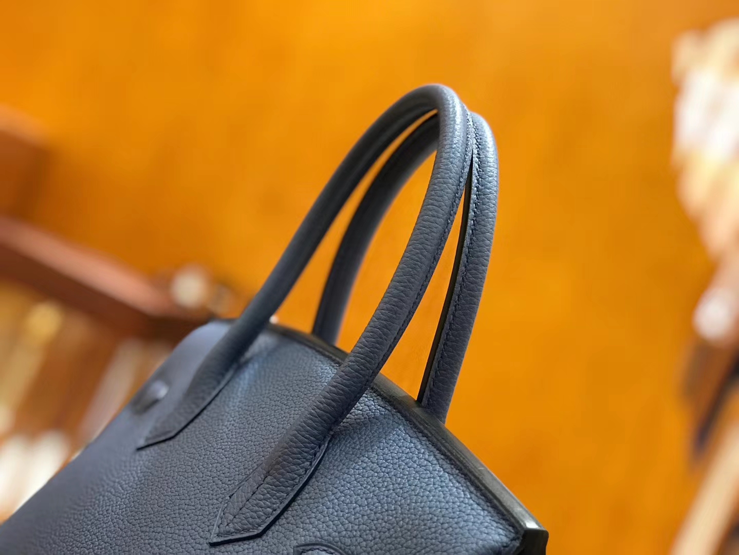 Hermès（爱马仕）Birkin 30cm 明兰色 Togo小牛皮 金扣 原版蜜蜡线 顶级手工缝制