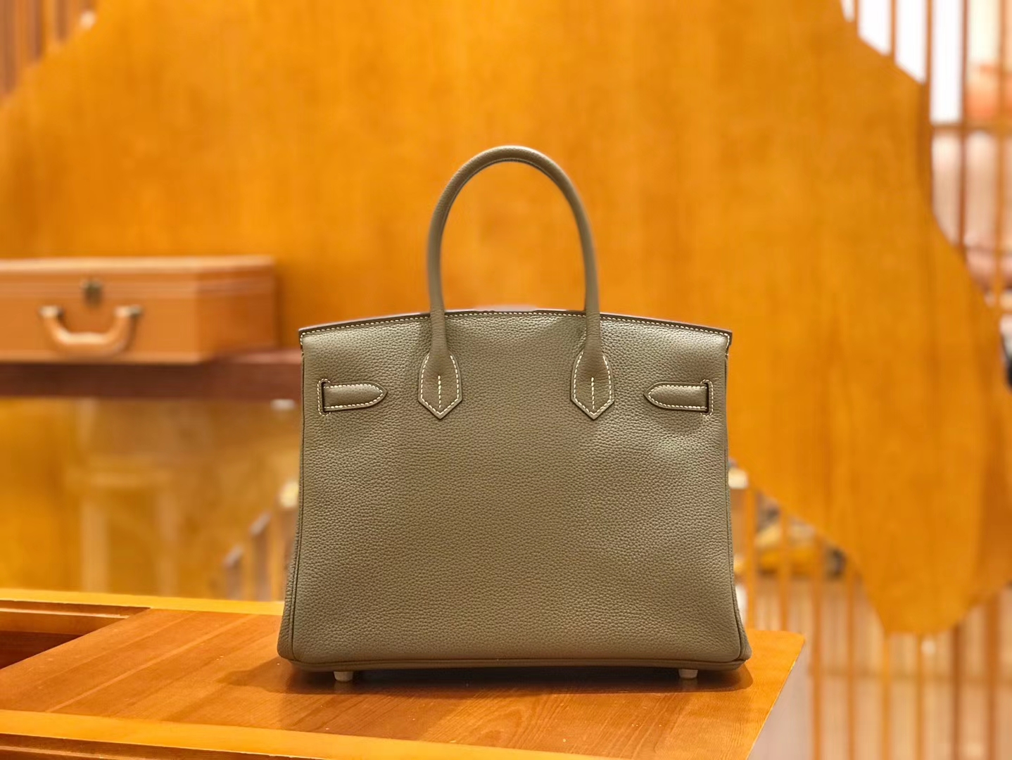 Hermès（爱马仕）Birkin 30cm 大象灰 Togo小牛皮 金扣 原版蜜蜡线 顶级手工缝制