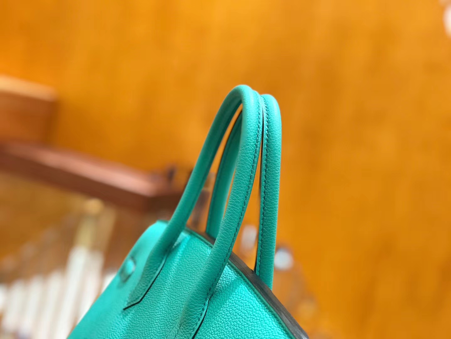 Hermès（爱马仕）Birkin 30cm 维罗纳绿 Togo小牛皮 银扣 原版蜜蜡线 顶级手工缝制
