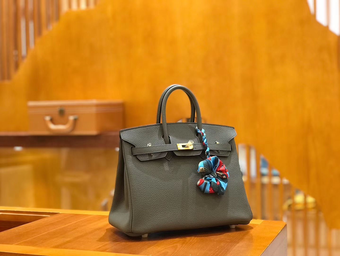 Hermès（爱马仕）Birkin 25cm 锡器灰 Togo小牛皮 金扣 原版蜜蜡线 顶级手工缝制