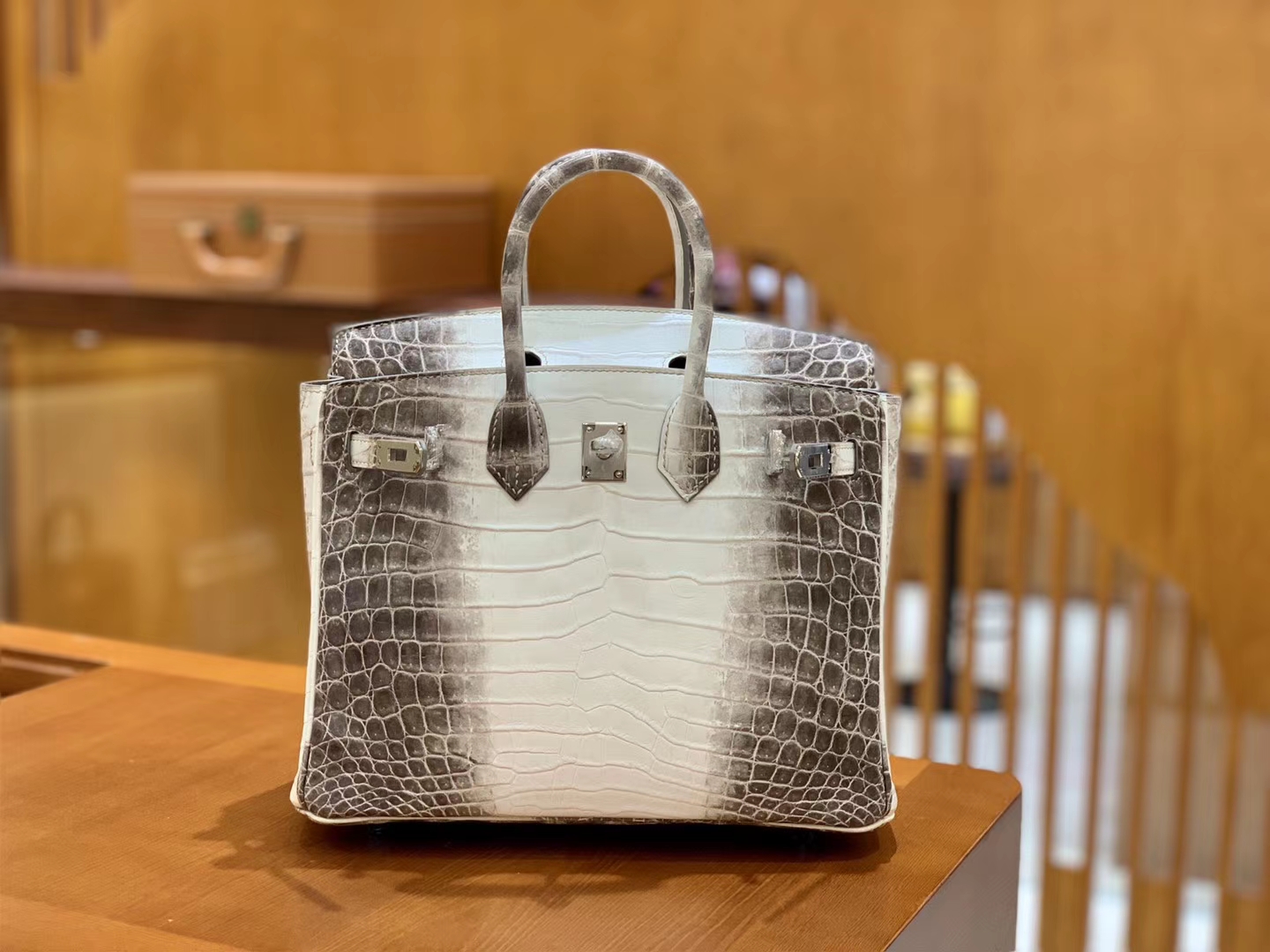 Hermès（爱马仕）Birkin 25cm 喜马拉雅 一级尼罗鳄鱼皮 特级皮 原版蜜蜡线 顶级手工缝制