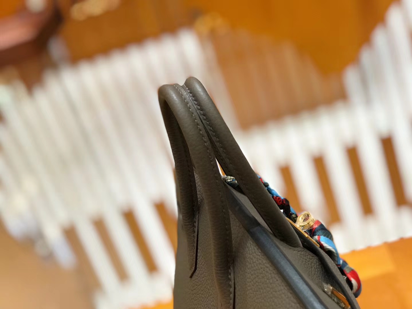 Hermès（爱马仕）Birkin 25cm 锡器灰 Togo小牛皮 金扣 原版蜜蜡线 顶级手工缝制