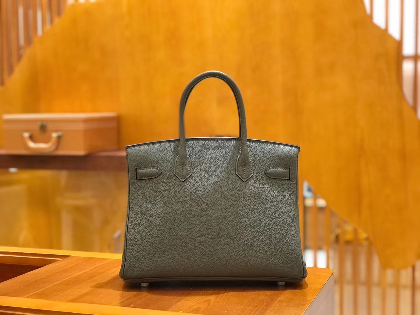 Hermès（爱马仕）Birkin 30cm 锡器灰 Togo小牛皮 银扣 原版蜜蜡线 顶级手工缝制