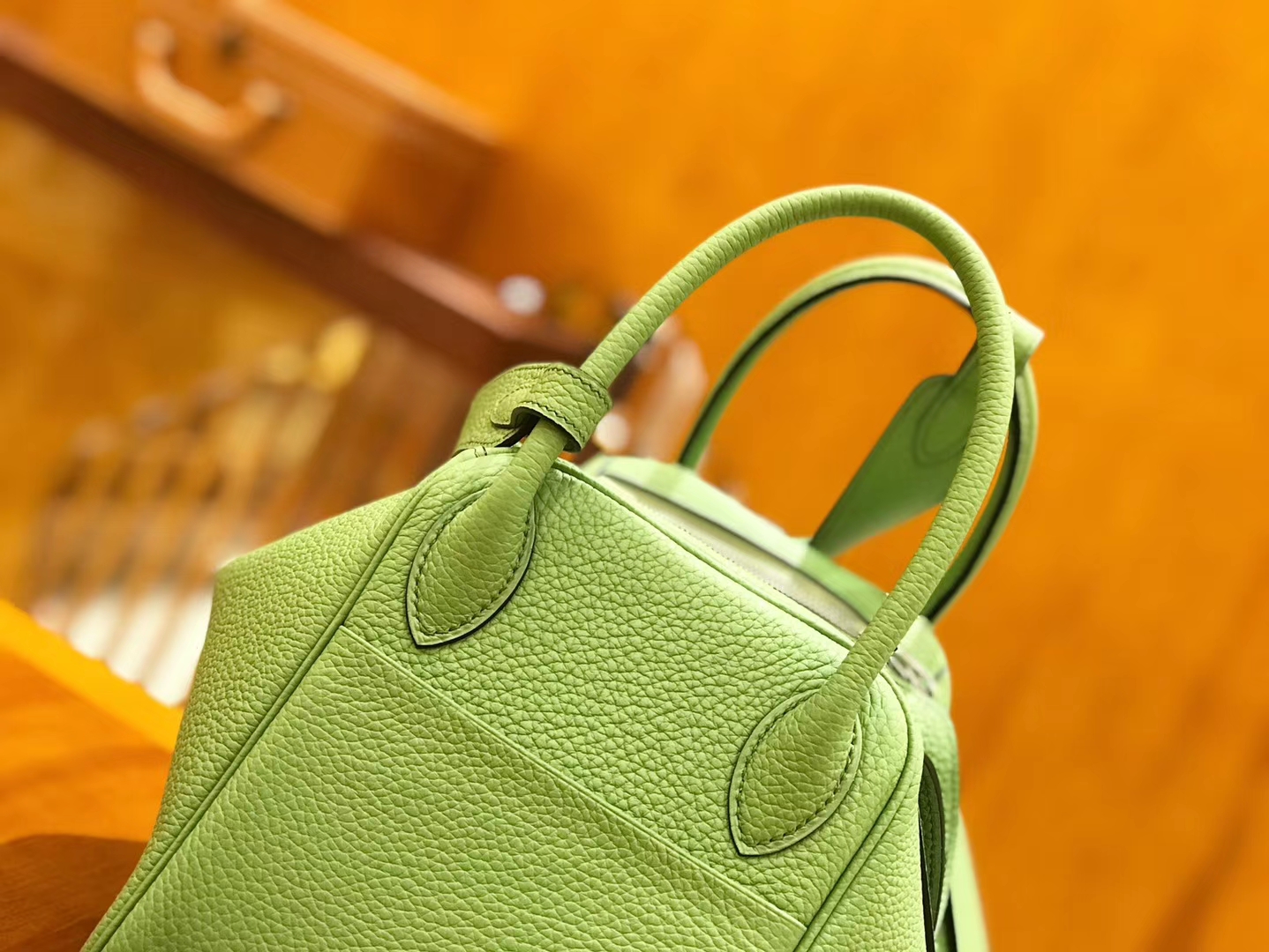 Hermès（爱马仕）Lindy 30cm 牛油果绿 Togo牛皮 银扣 原版蜜蜡线 顶级手缝 现货