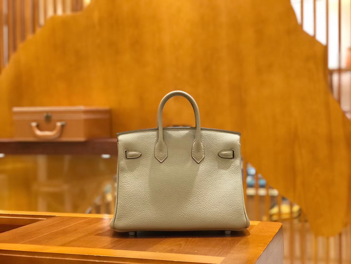 Hermès（爱马仕）Birkin 25cm 斑鸠灰 Togo小牛皮 银扣 原版蜜蜡线 顶级手缝