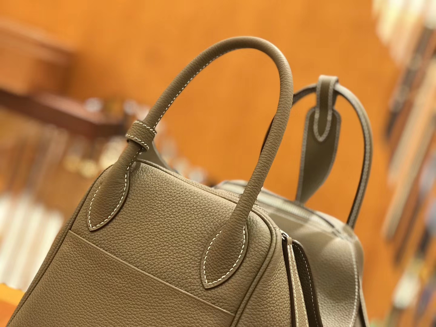 Hermès（爱马仕）Lindy 30cm 大象灰 Togo牛皮 银扣 原版蜜蜡线 顶级手缝 现货