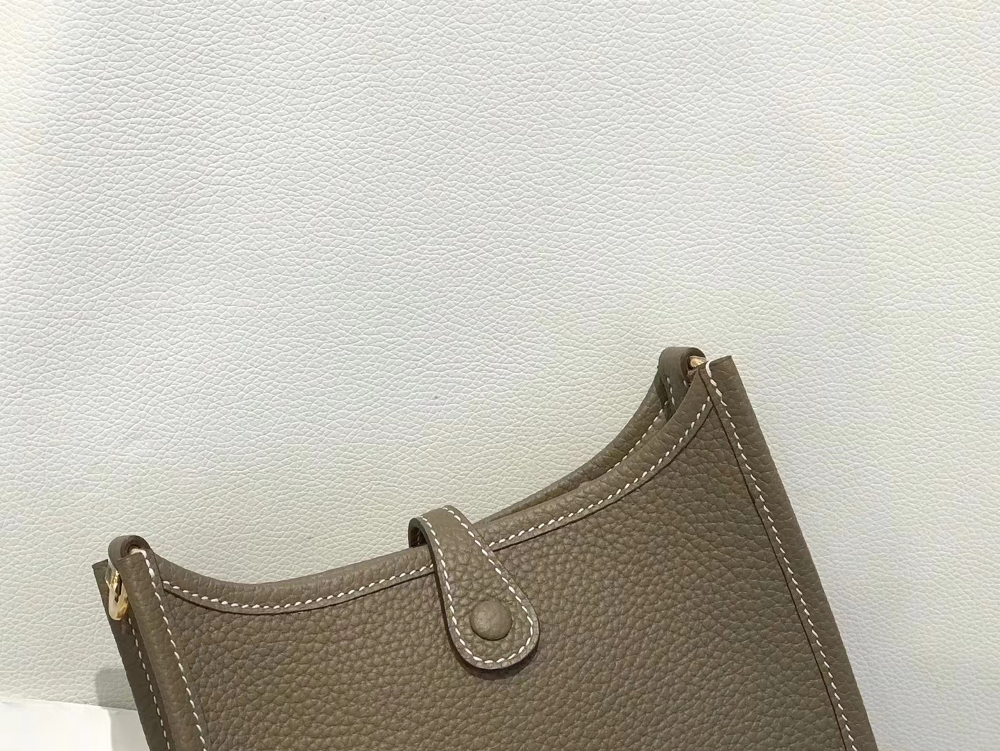 Hermès（爱马仕）伊芙琳17cm 大象灰 Togo牛皮 金扣 原版蜜蜡线 顶级手缝