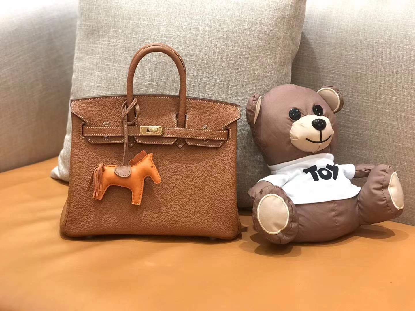 Hermès（爱马仕）Birkin 25cm 金棕 Togo小牛皮 金扣  原版蜜蜡线 顶级手工