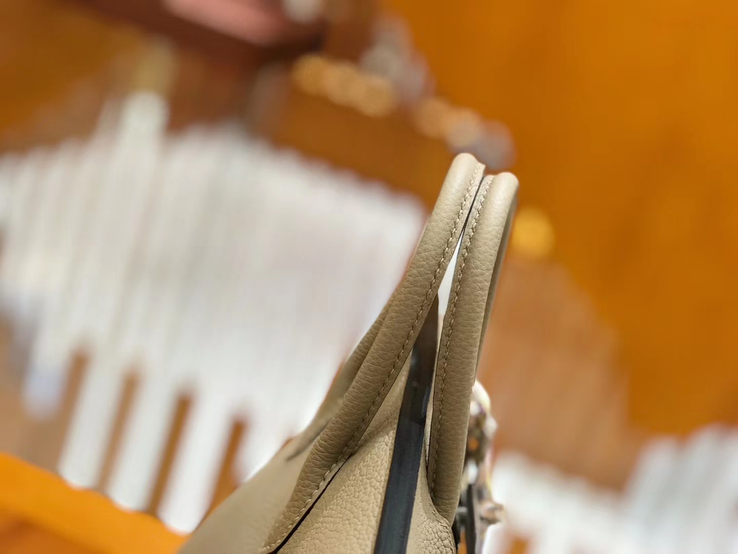 Hermès（爱马仕）Birkin 25cm 斑鸠灰 Togo小牛皮 银扣 原版蜜蜡线 顶级手缝