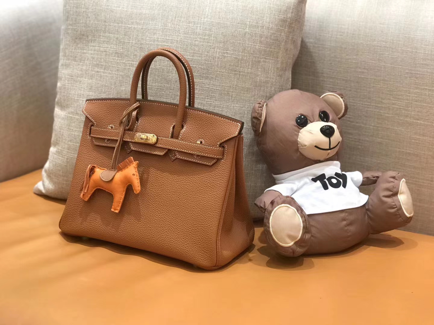 Hermès（爱马仕）Birkin 25cm 金棕 Togo小牛皮 金扣  原版蜜蜡线 顶级手工