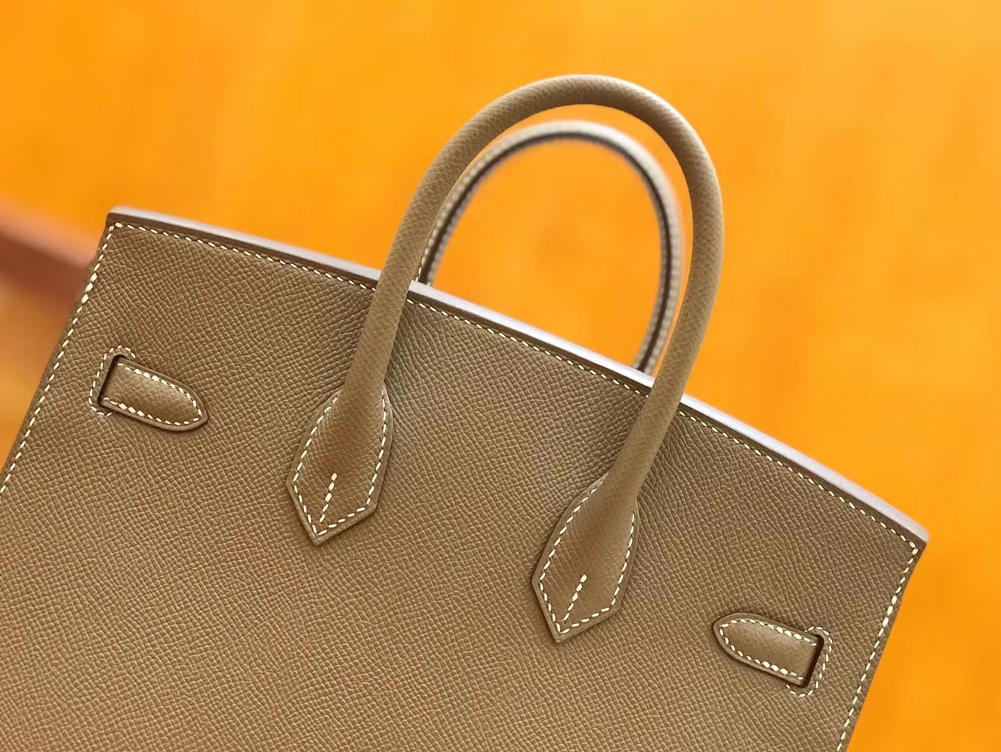 Hermès（爱马仕）Birkin 25cm 大象灰 Epsom 掌纹小牛皮 银扣 原版蜜蜡线 顶级手缝