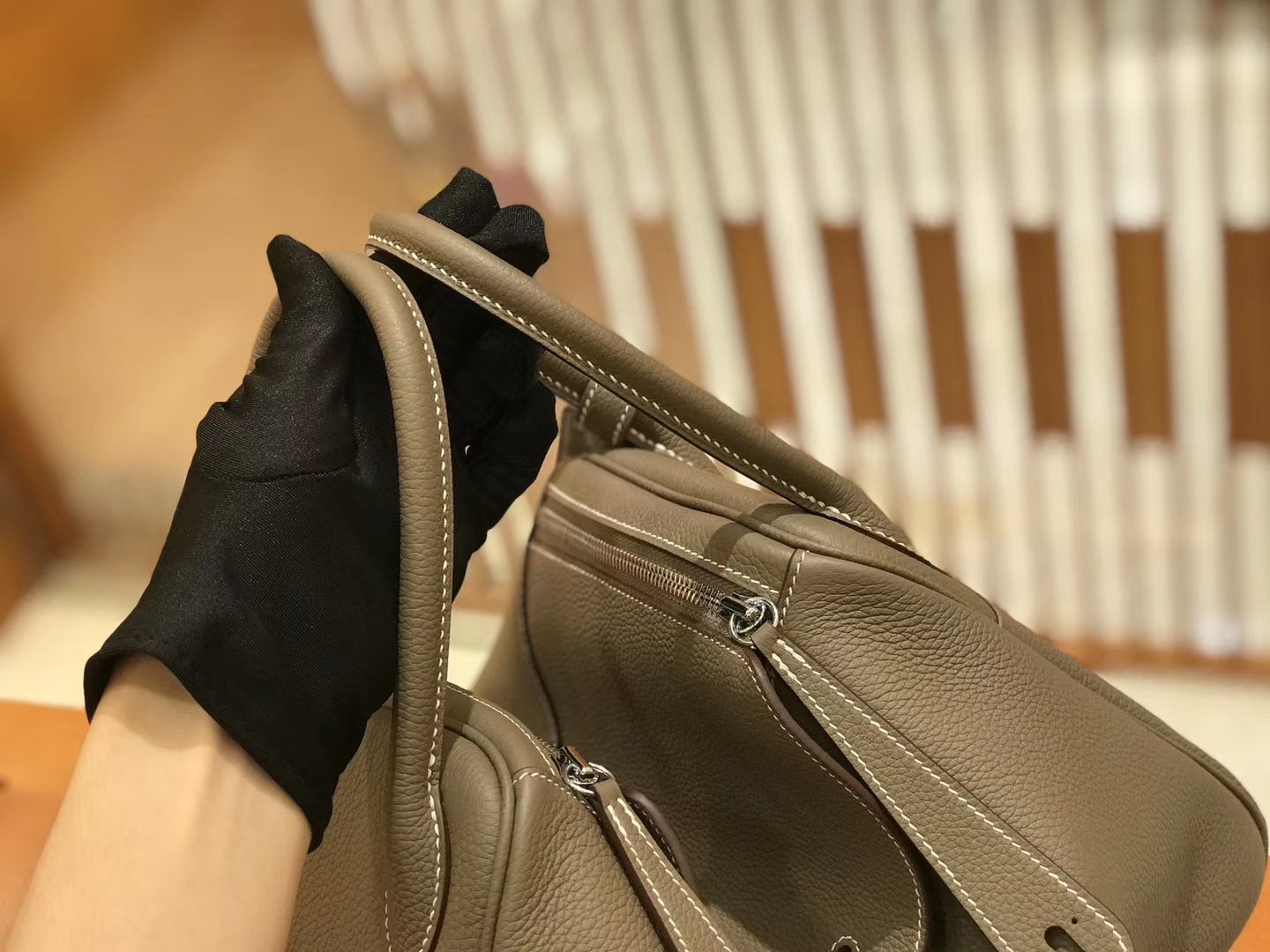 Hermès（爱马仕）Lindy 30cm 大象灰 Togo牛皮 银扣 原版蜜蜡线 顶级手缝 现货