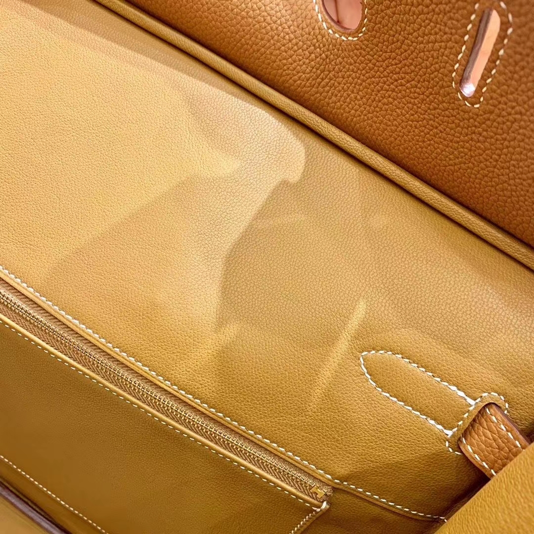 Hermès（爱马仕）鳄鱼皮工序版本 金棕 高订