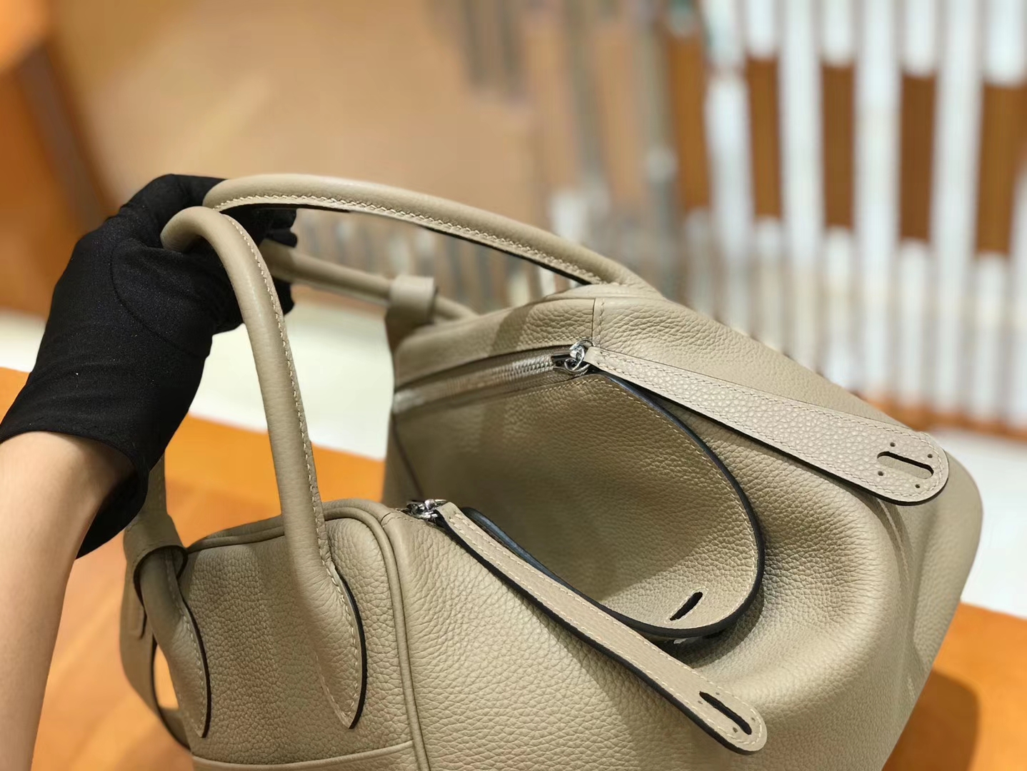 Hermès（爱马仕）Lindy 30cm 斑鸠灰 Togo 牛皮 银扣 原版蜜蜡线 顶级手缝