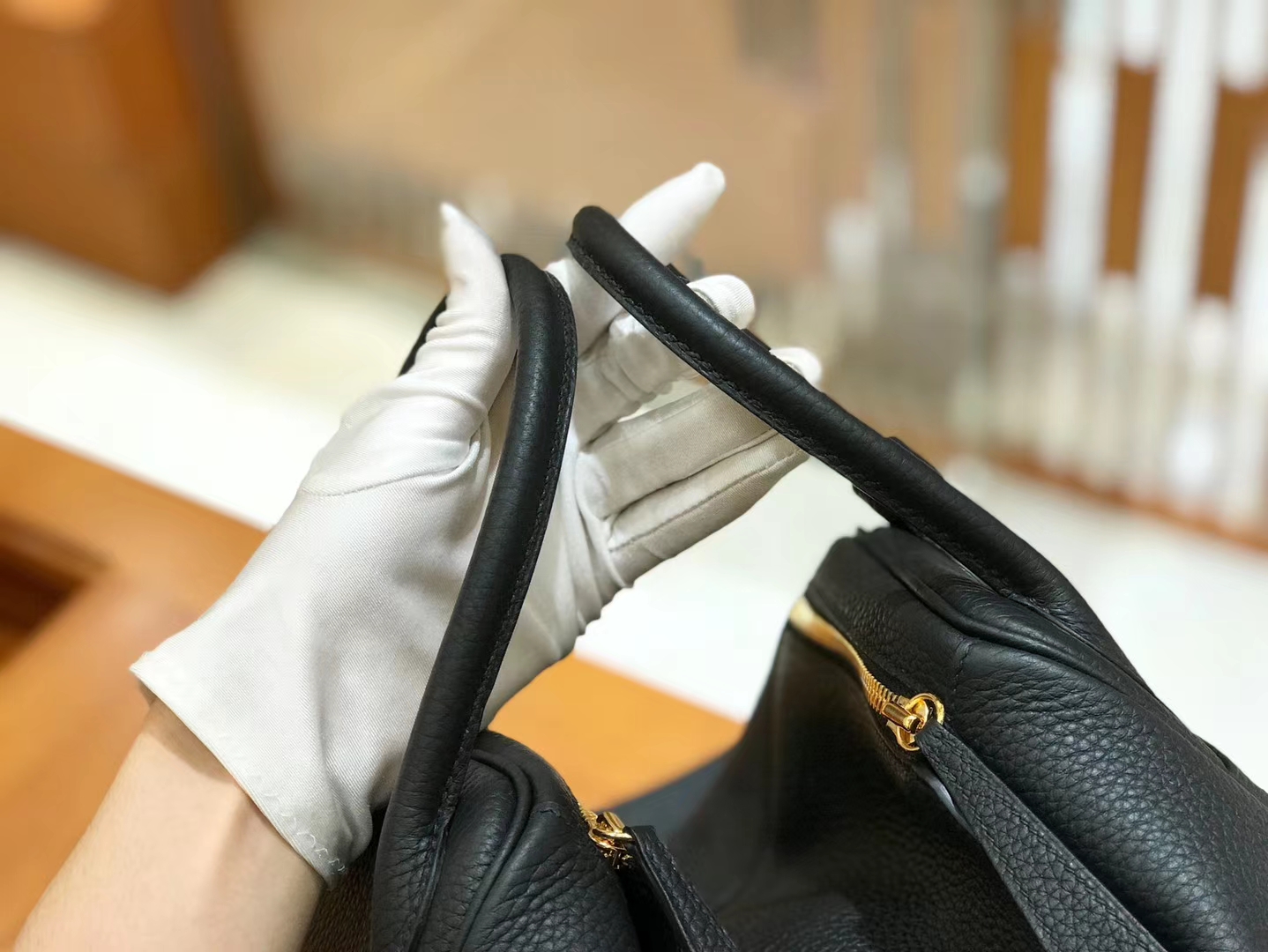 Hermès（爱马仕）Lindy 30cm 经典黑 Togo 小牛皮 金扣 原版蜜蜡线 顶级手缝